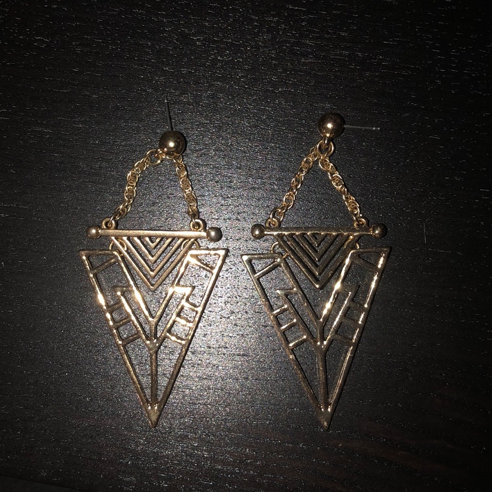 Gold earrings